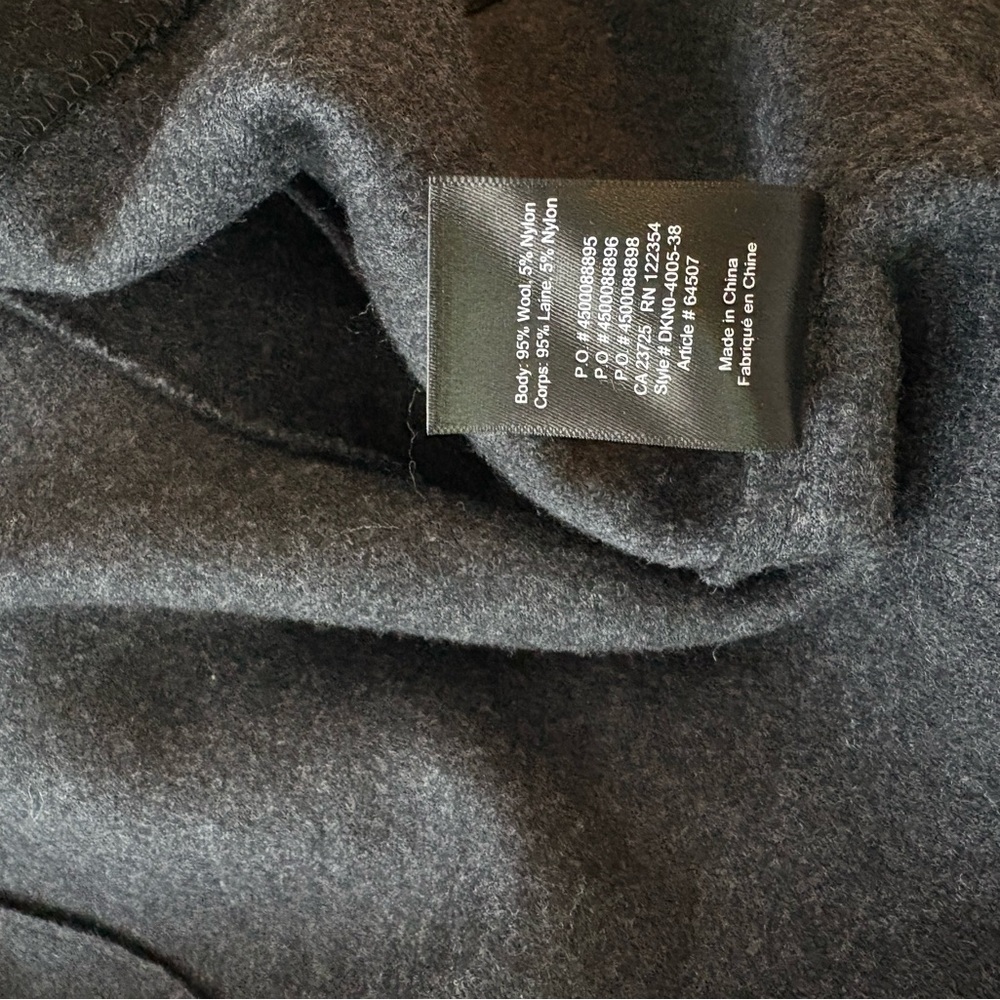 Babaton Black Long Open-Front Coat - Picture 11 of 11